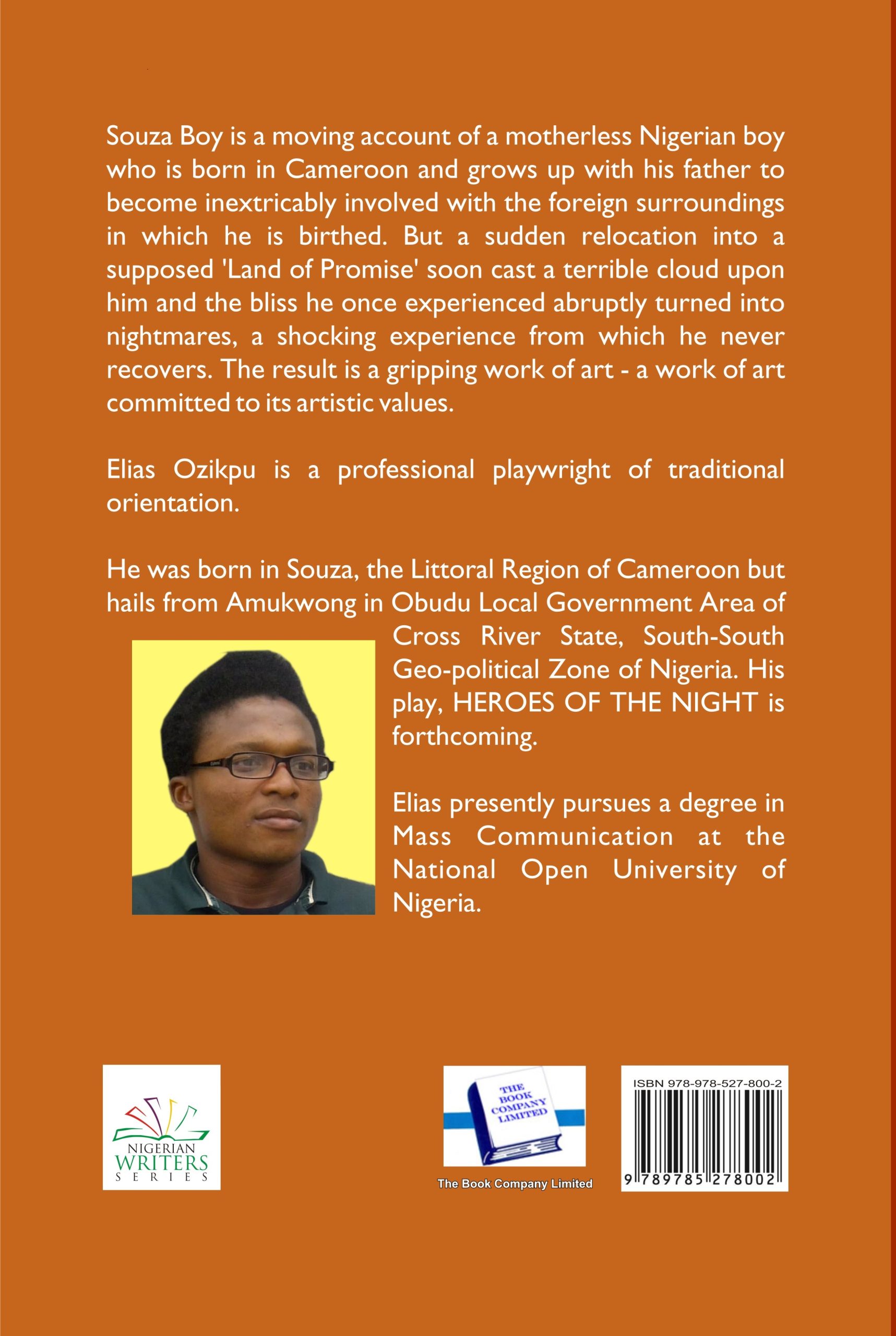 Souza Boy Cover Back page